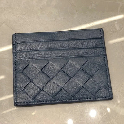 Woven Leather Card Holder