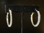 Load image into Gallery viewer, Small Hoop Rhinestone
