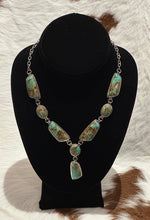 Load image into Gallery viewer, Genuine Turquoise Abstract Necklace
