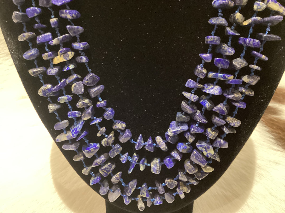 4-Strand Lapis Lazuli Necklace