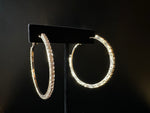 Load image into Gallery viewer, Large Hoop Rhinestone
