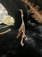 Load image into Gallery viewer, Rose Copper Feather Necklace
