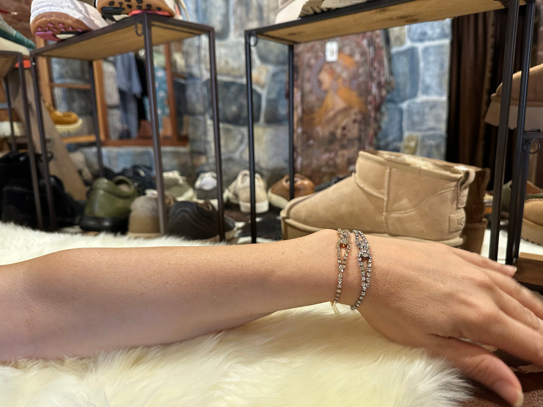 Rhinestone Tassel Bracelets