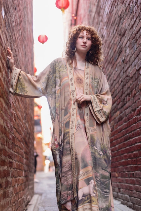 Vintage Wash Bamboo Kimono