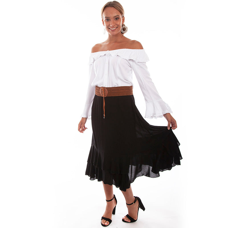 Skirt with Crochet Band