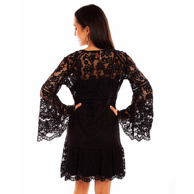 Bell Sleeved Lace Dress