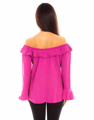 Ruffled Off-Shoulder Blouse