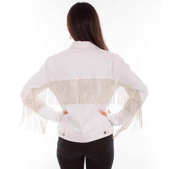 Rhinestone Fringe Jacket