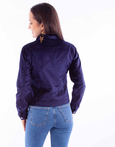 Embroidered Velvet Jacket