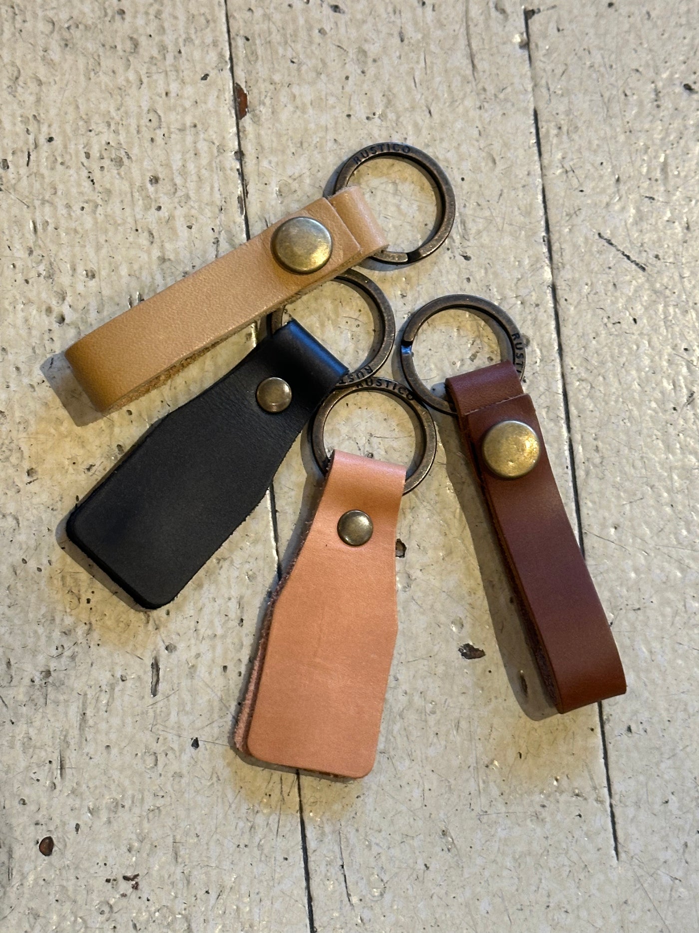 Rustico Leather Keychain