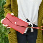 Load image into Gallery viewer, Women&#39;s Leather Clutch Wallet - Bifold
