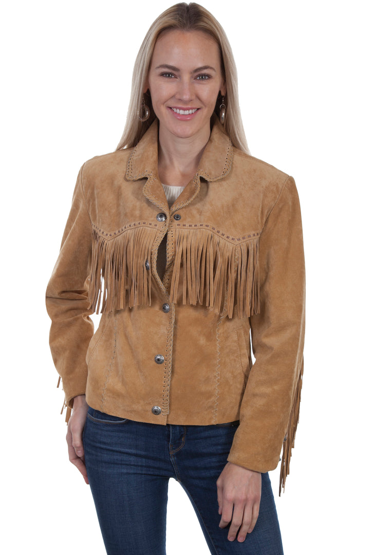 Suede Fringe Jacket