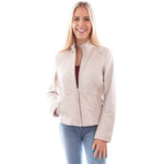 Load image into Gallery viewer, Stand-Collar Lambskin Jacket
