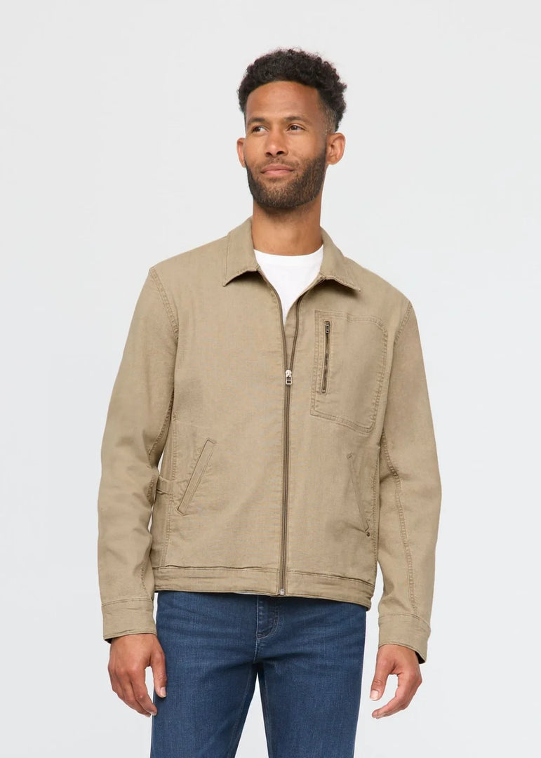 Stretch Canvas Utility Jacket