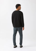 Load image into Gallery viewer, Midweight Slub Jersey Long Sleeve Henley