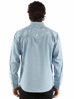 Load image into Gallery viewer, Men&#39;s Tooled Embroidery Western Shirt
