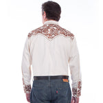 Load image into Gallery viewer, Men&#39;s Tooled Embroidery Western Shirt
