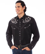 Load image into Gallery viewer, Horseshoes &amp; Roses Embroidered Western Shirt
