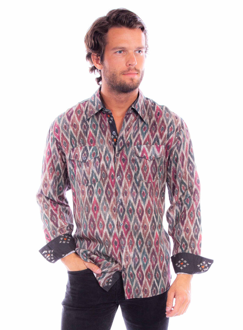 Diamond Print Tencel Shirt
