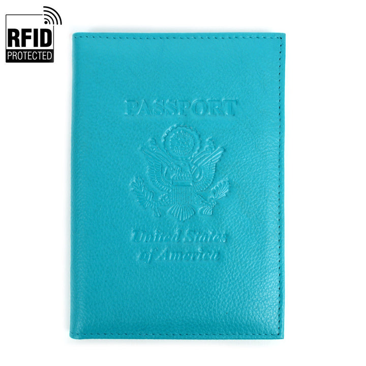 Leather Embossed Passport Cover