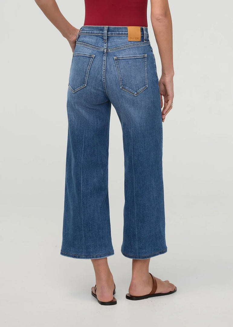Performance Denim+ High Rise Wide Leg Crop