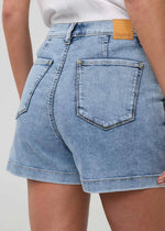 Load image into Gallery viewer, Performance Denim Lite Wrap Skort