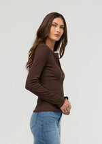 Load image into Gallery viewer, Ribbed Pima Long Sleeve Henley