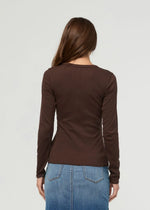 Load image into Gallery viewer, Ribbed Pima Long Sleeve Henley