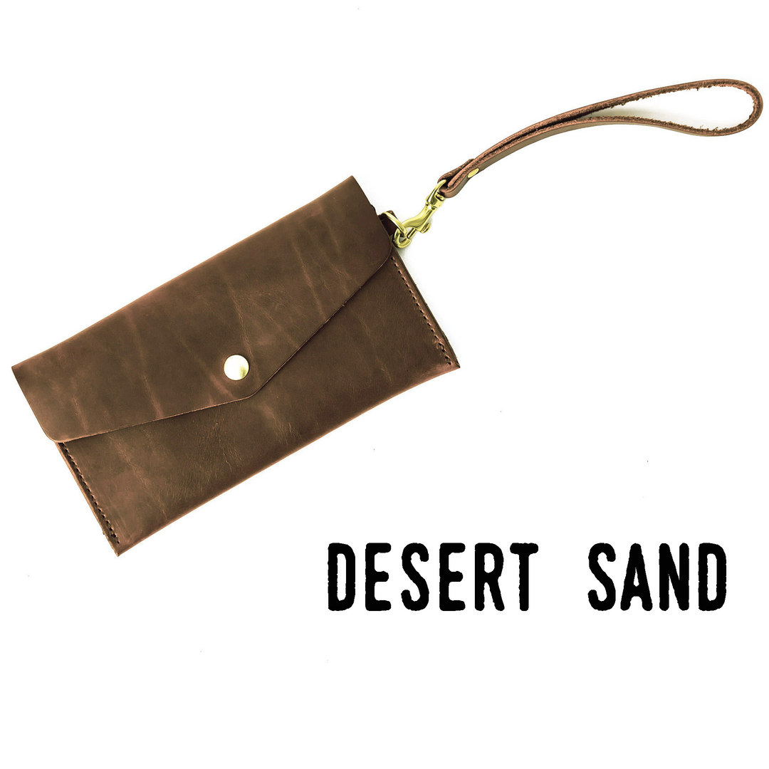 Women's Leather Clutch Wallet - Bifold