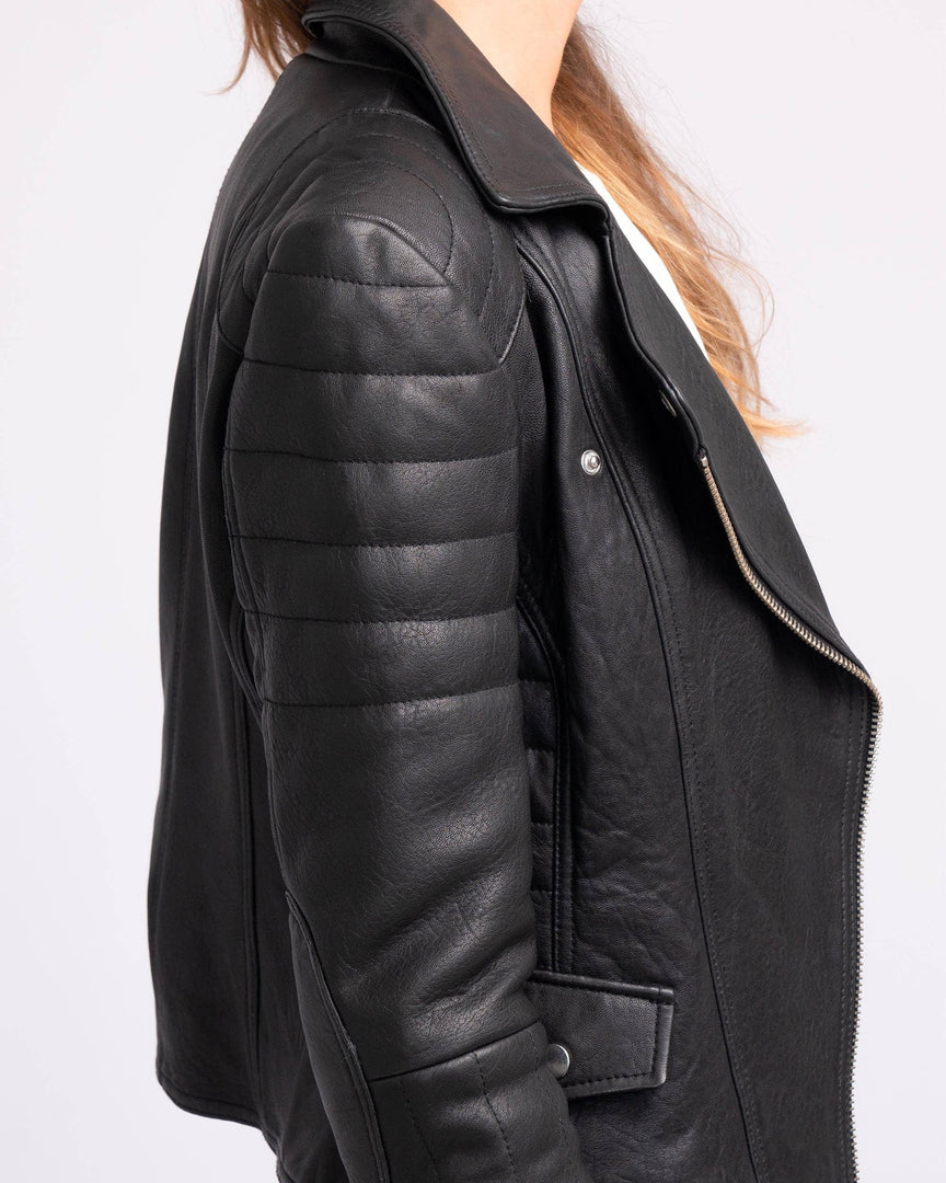 Munroe Leather Biker Jacket