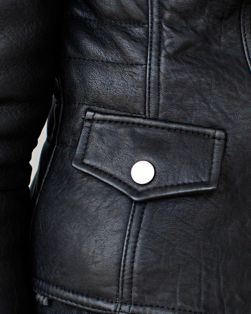 Munroe Leather Biker Jacket