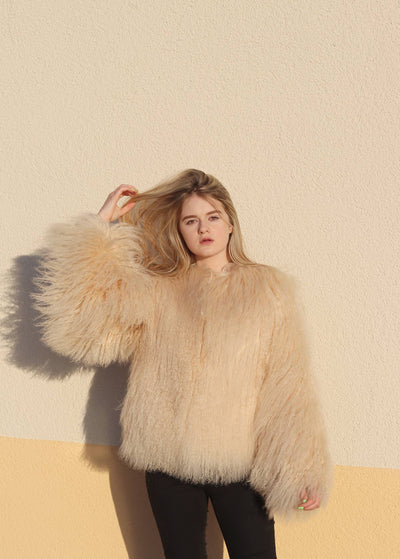 Shearling Jacket Sweet Eclair