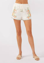 Load image into Gallery viewer, Embroidered Smocked Waist Shorts
