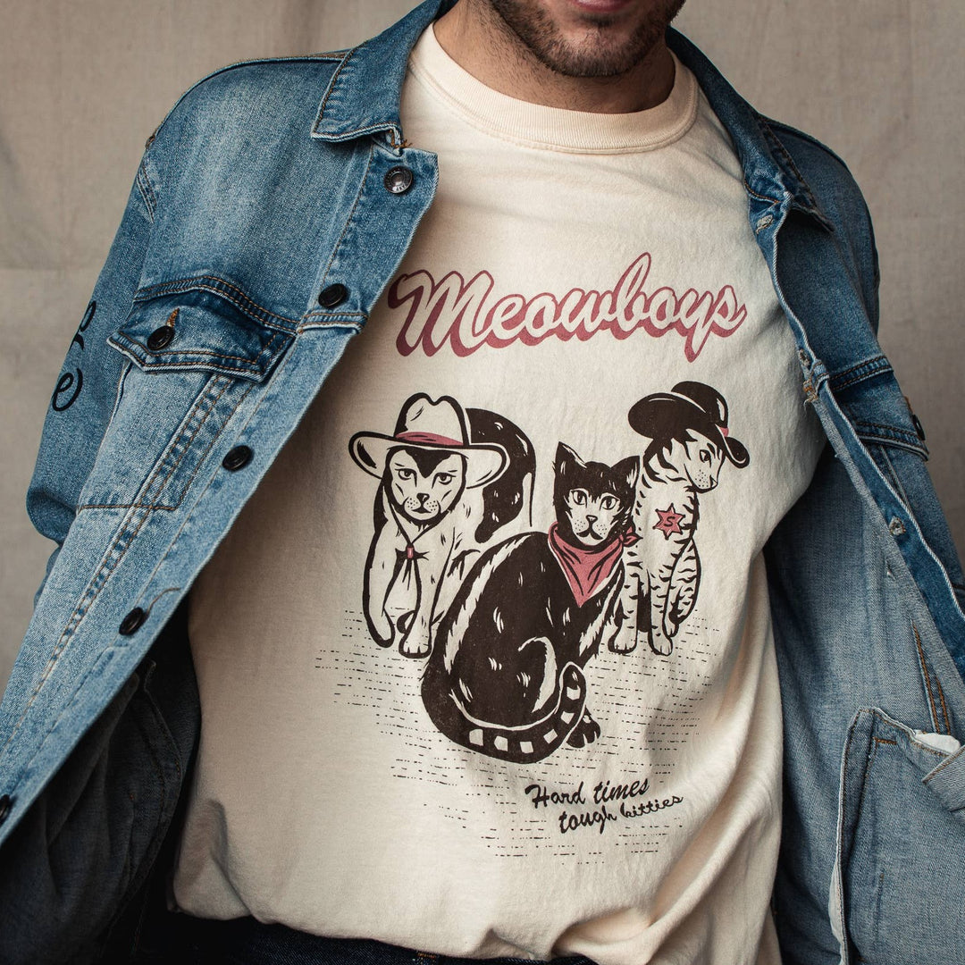 Meowboys Western Tee