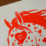 Load image into Gallery viewer, Bronco Hearts - Signed Silkscreen Print