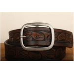 Load image into Gallery viewer, Western Embossed Leather Belt
