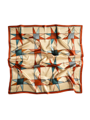Americana Stars 100% Mulberry Silk Wild Rag