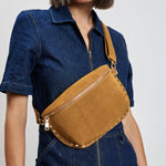 Load image into Gallery viewer, Gizelle-Suede Belt Bag