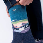 Load image into Gallery viewer, Patterned Combed Cotton Socks
