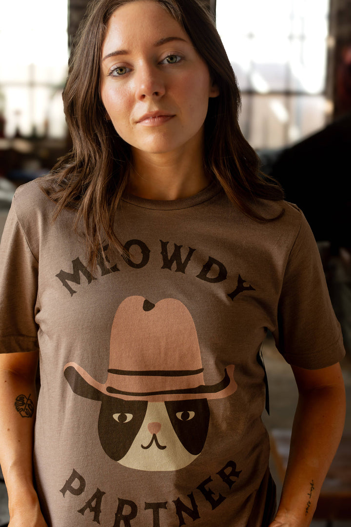 Meowdy Partner Western Tee