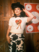 Load image into Gallery viewer, Heart Wrangler Fitted Tee