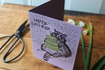 Load image into Gallery viewer, Birthday Raccoon Card
