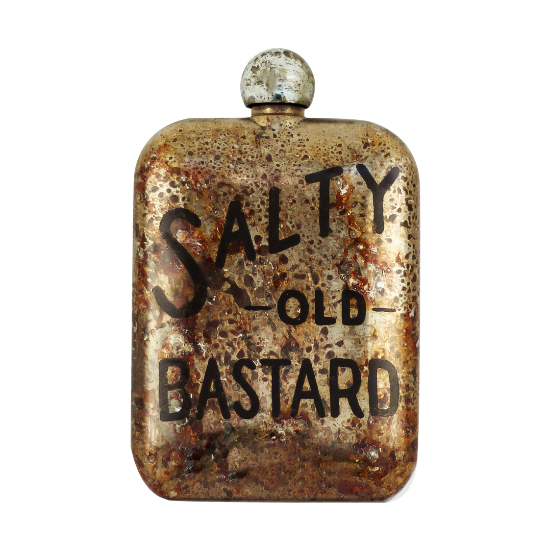 Salty Old Bastard Whiskey Flask