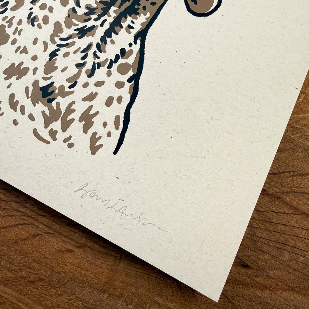 German Shorthaired Pointer Cowdog - Signed Silkscreen Print