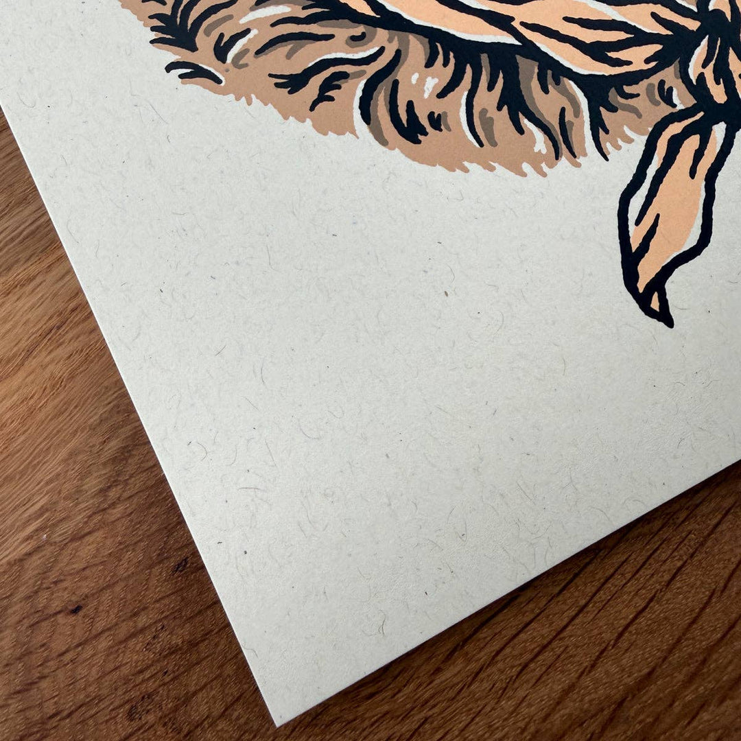 Golden Retriever Cowdog -Signed Silkscreen Print