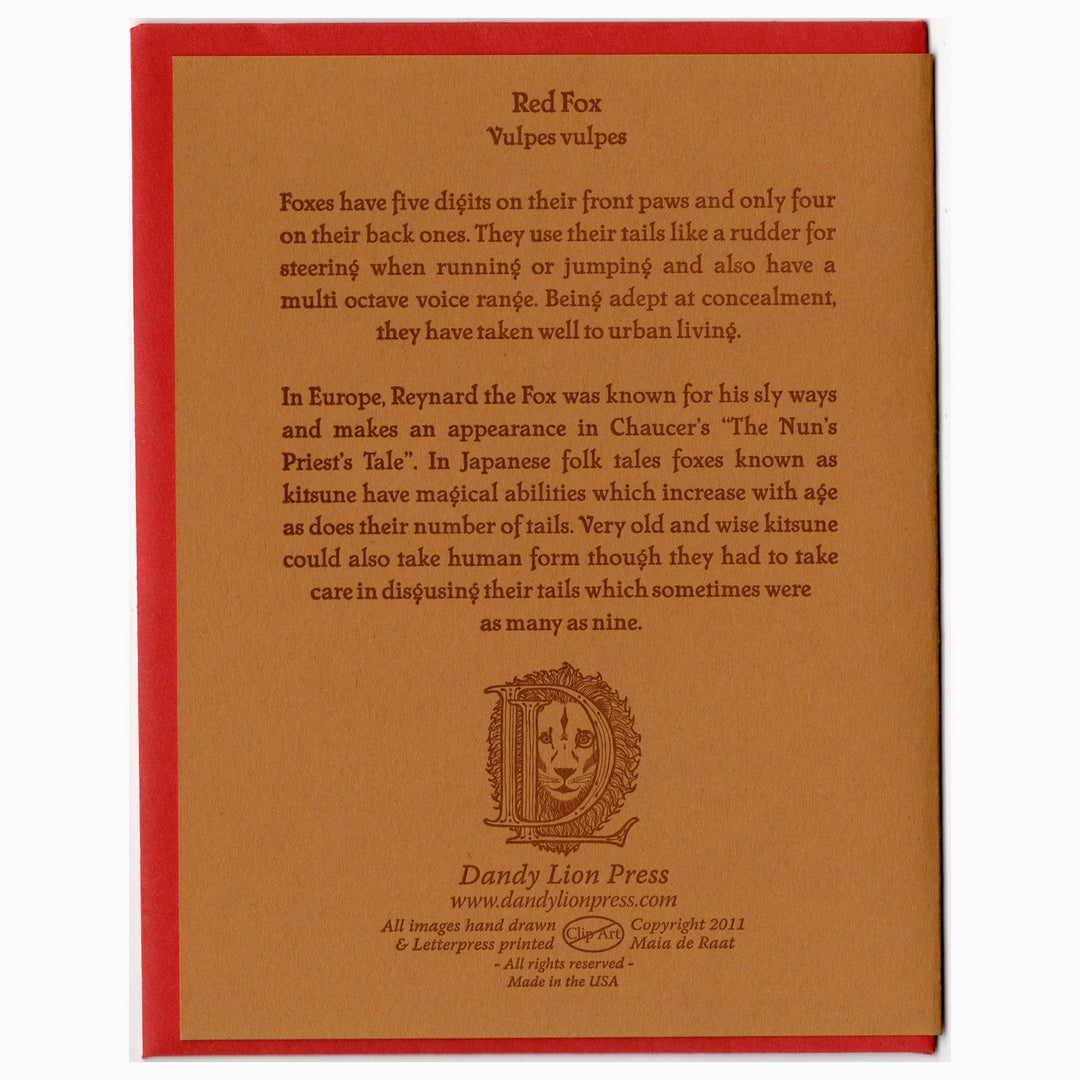 Red Fox Card