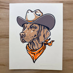 Load image into Gallery viewer, Vizsla Cowdog - Signed Silkscreen Print