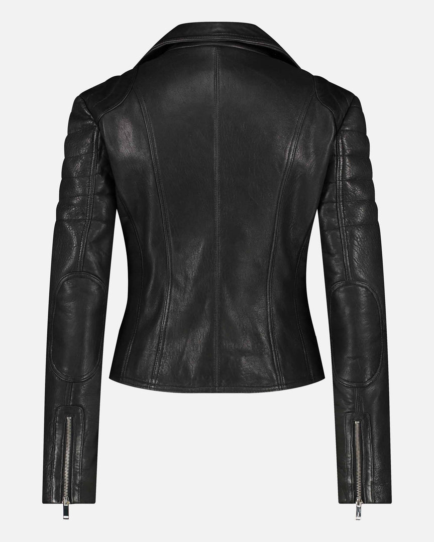 Munroe Leather Biker Jacket