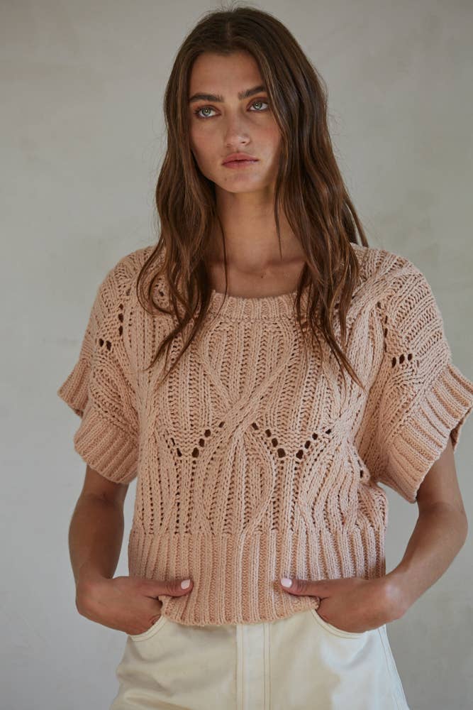 Chunky Cotton Knitted Top