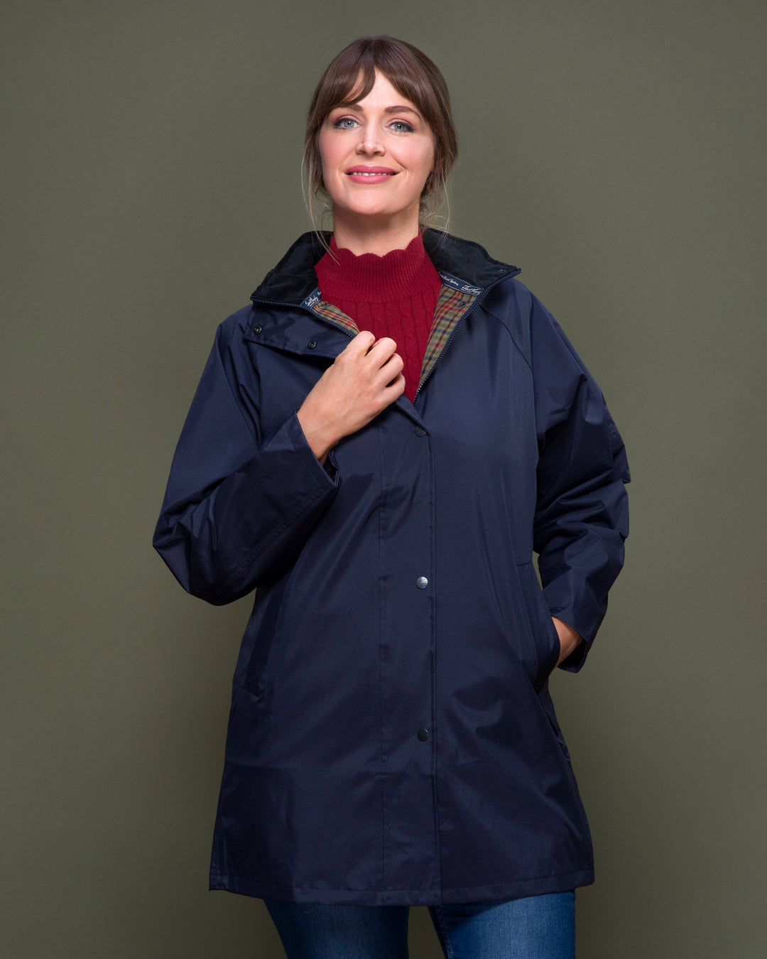 Oxford Waterproof Coat Navy